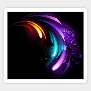 Abstract purple crystal Sticker